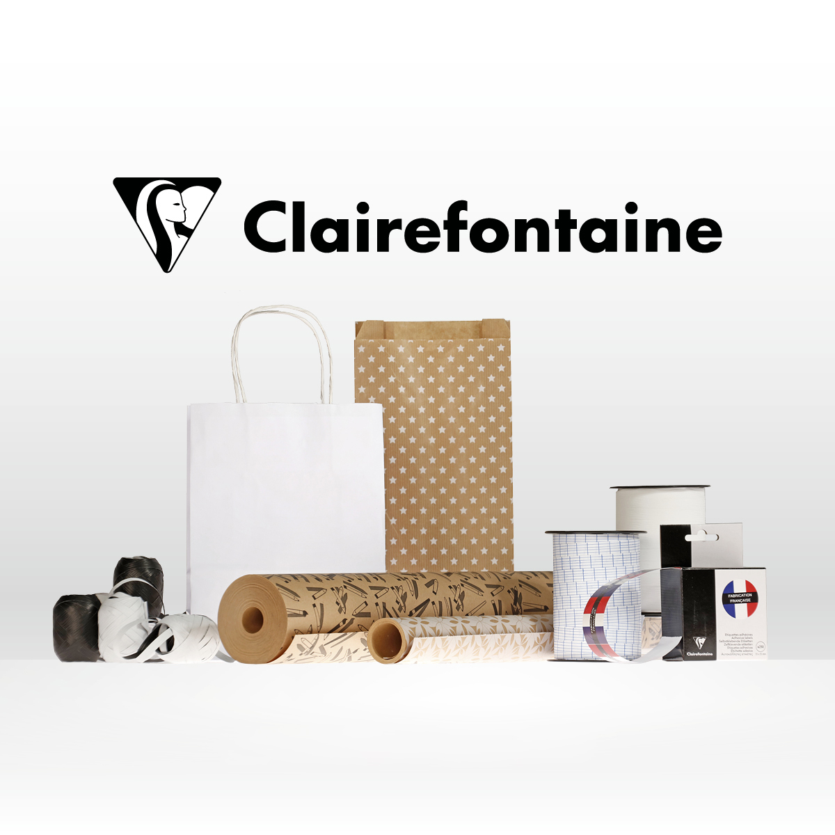 Clairefontaine Papier cadeau 'kraft', rouge - Pochette papier et sac cadeaux  - Achat & prix